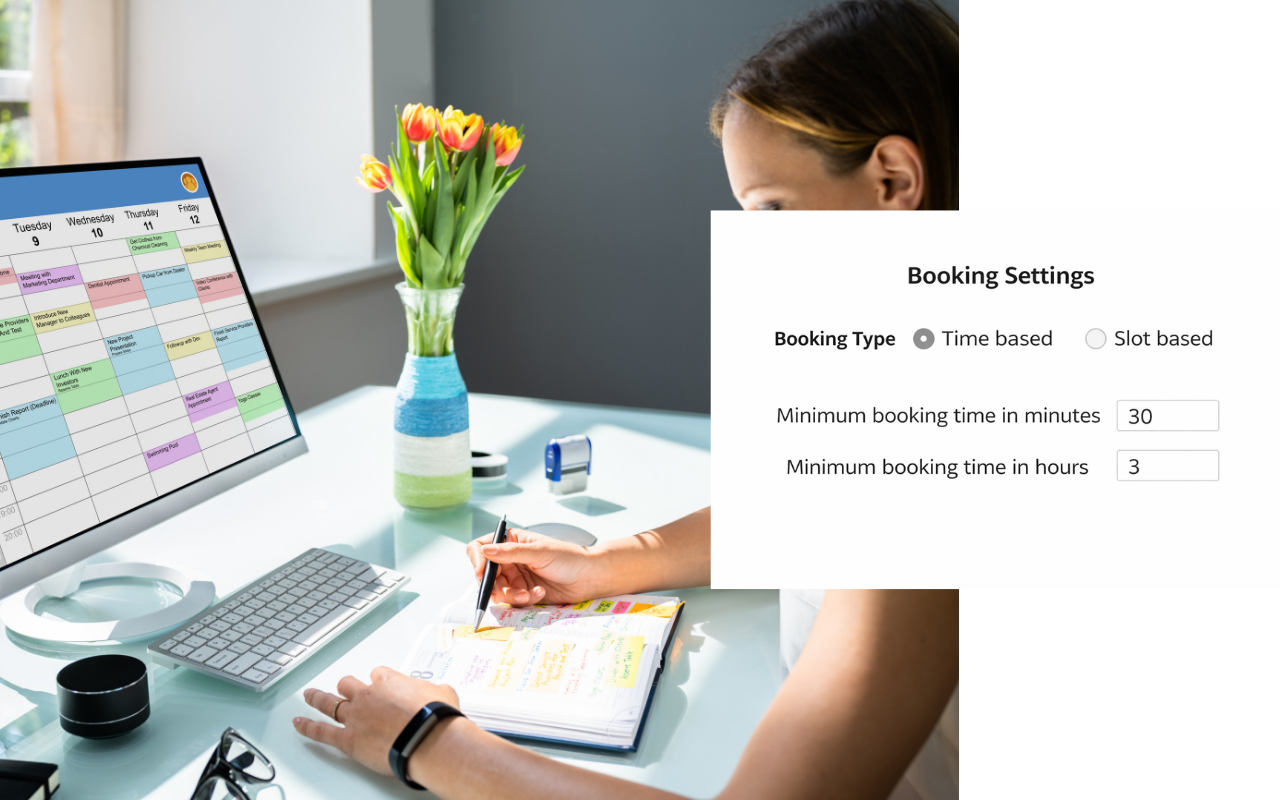 Establish booking approval instantly from the facility management app
