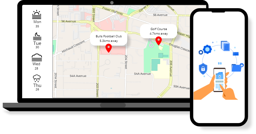 Integrated website & mobile app with real-time updates