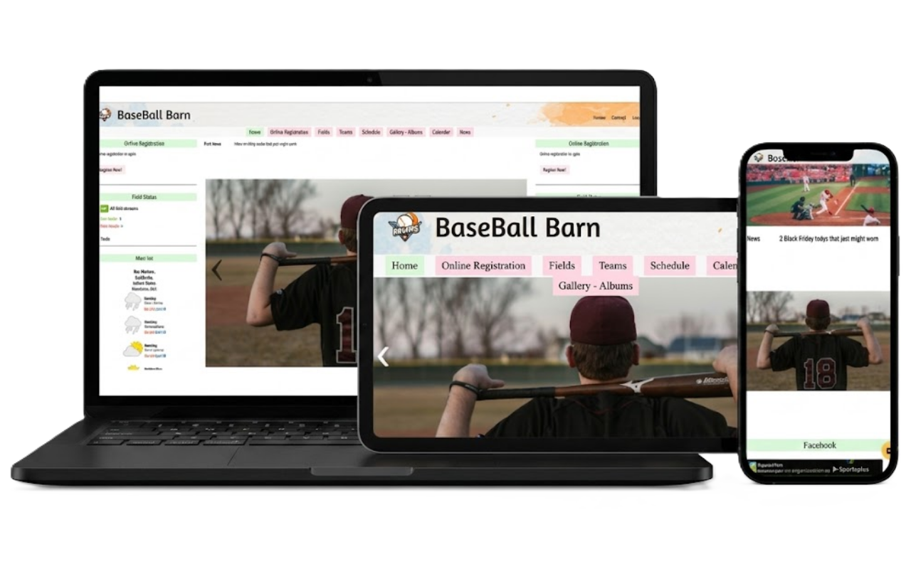 Sports centre, field, complex, ice rink & batting cage management software