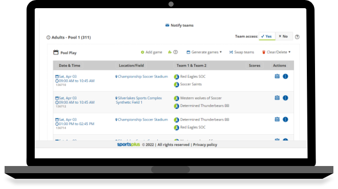 Seamless Scheduling with Sports Scheduling Software